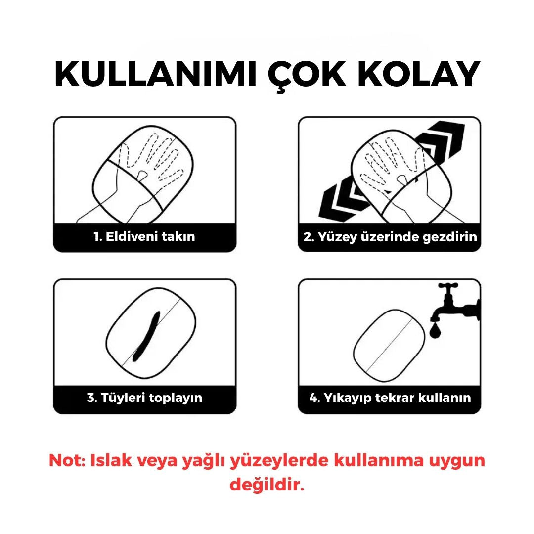 Pati Dost® TÜY TOPLAMA ELDİVENİ